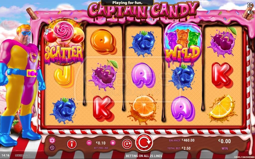 captain candy rtp 9603   gameart slot review  gmblrs