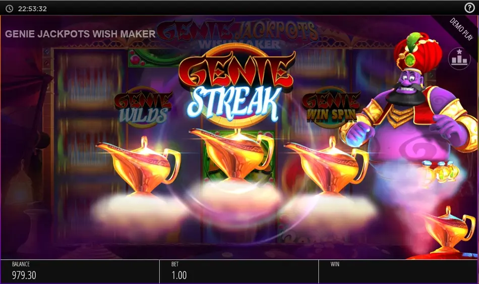 Genie Jackpots Wishmaker Rtp 96 06 Blueprint Gaming Slot Review Gmblrs Com